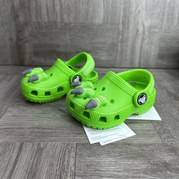 CROCS Classic I Am Dinosaur Toddler size 6 Green Clog - Picture 5 of 8
